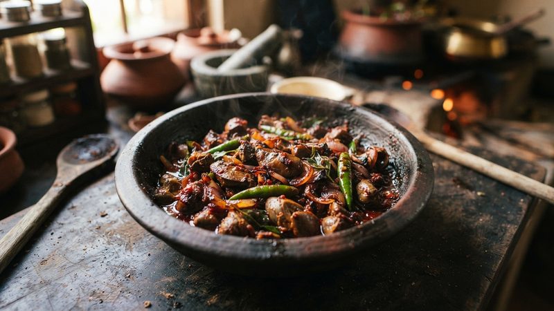 Chicken Giblets Devilled