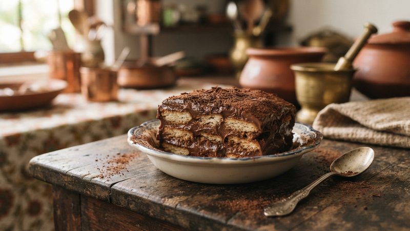 Chocolate Biscuits Pudding