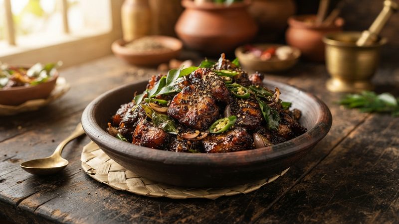 Pork Black Pepper Fry